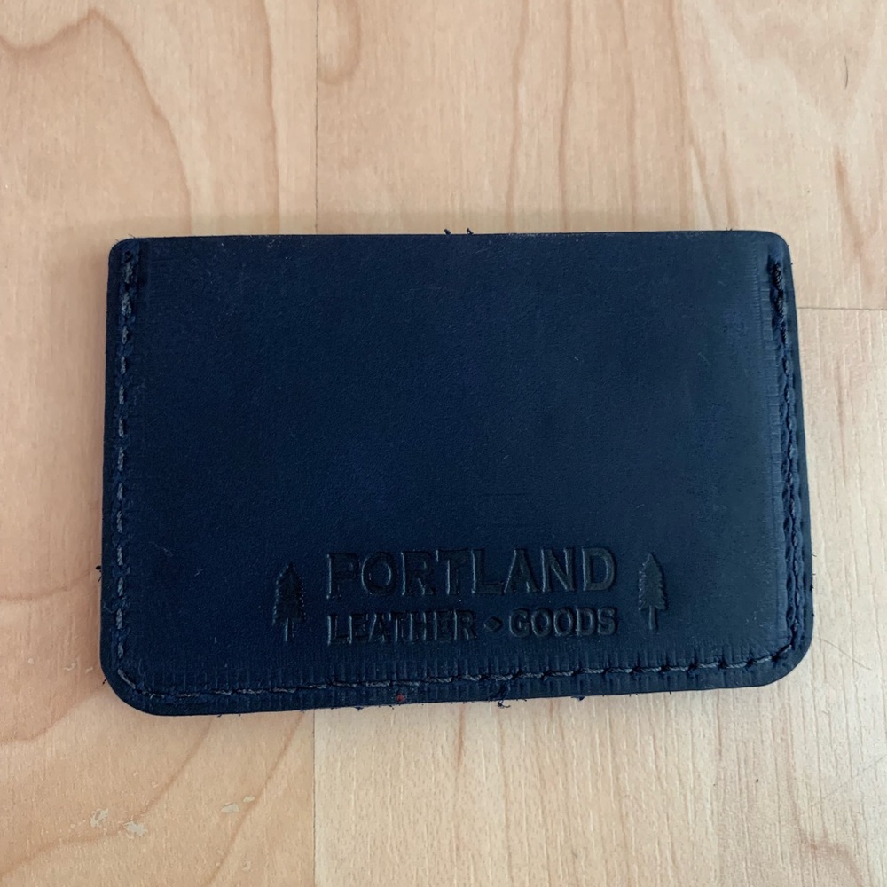 Portland Leather Goods - NWOT Card Holder/Wallet in Deep Water Blue